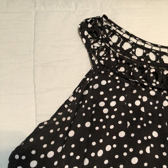 new direction womens sleeveless tank cut out neck design petite size PL - Picture 3 of 9